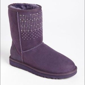 Purple Bling Classic Ugg Boots